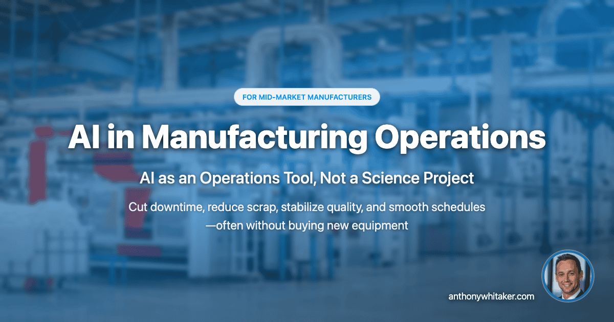 AI in Manufacturing Operations